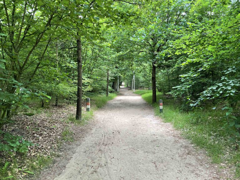 wandelen bij de piramide van Austerlitz